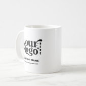 Personalisiertes Firmenlogo Kaffeetasse (Vorderseite Links)