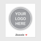 Personalisiertes Firmenlogo Klare Vinyl-Wasser-Fla Aufkleber (Blatt)