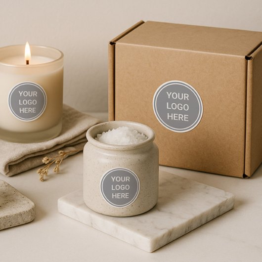 Personalisiertes Firmenlogo Klare Vinyl-Wasser-Fla Aufkleber