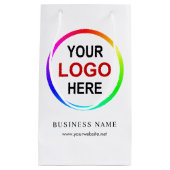 Personalisiertes Firmenlogo Kleine Geschenktüte (Vorderseite)