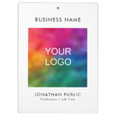 Personalisiertes Firmenlogo Klemmbrett (Rückseite)