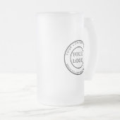 Personalisiertes Firmenlogo Mattglas Bierglas (VorderseiteRechts)