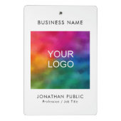 Personalisiertes Firmenlogo Mini Klemmbrett (Rückseite)