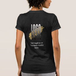 Personalisiertes Firmenlogo mit Textangestellung T-Shirt