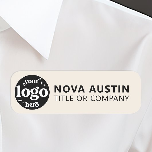 Personalisiertes Firmenlogo Mitarbeiter von Magnet Namensschild