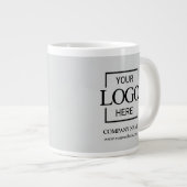 Personalisiertes Firmenlogo-Mitarbeitergeschenk Jumbo-Tasse (Vorderseite Rechts)