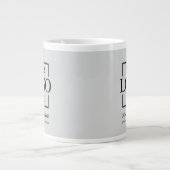 Personalisiertes Firmenlogo-Mitarbeitergeschenk Jumbo-Tasse (Vorderseite)
