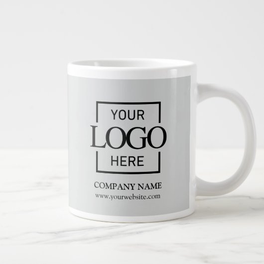 Personalisiertes Firmenlogo-Mitarbeitergeschenk Jumbo-Tasse (Rechts)