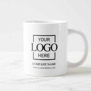 Personalisiertes Firmenlogo-Mitarbeitergeschenk Jumbo-Tasse