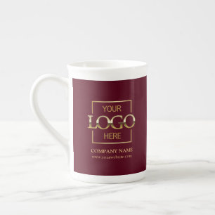 Personalisiertes Firmenlogo-Mitarbeitergeschenk Porzellantasse