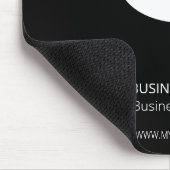 Personalisiertes Firmenlogo, moderner Schwarz Mousepad (Ecke)