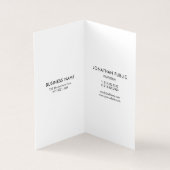 Personalisiertes Firmenlogo Modernes, vertikal gek Visitenkarten (Innenseite)