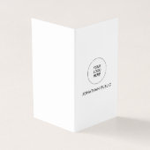 Personalisiertes Firmenlogo Modernes, vertikal gek Visitenkarten (Vorderseite)