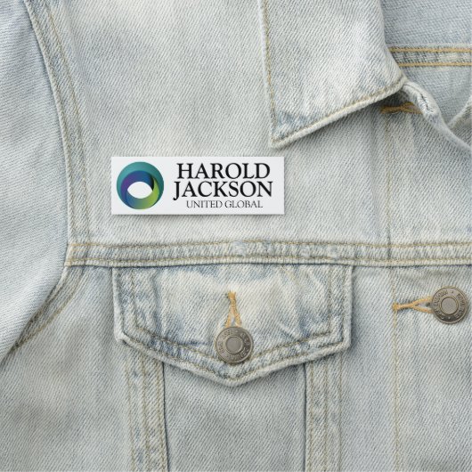 Personalisiertes Firmenlogo Namensschild (Beispiel)