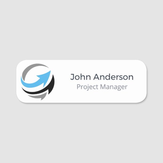 Personalisiertes Firmenlogo Namensschild (Vorderseite)