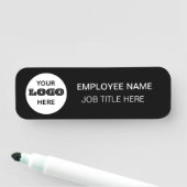Personalisiertes Firmenlogo Namensschild (Beispiel)