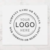 Personalisiertes Firmenlogo oder Markenbezeichnung Alkoholflaschenetikett (Einzelnes Label)