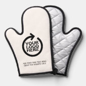 Personalisiertes Firmenlogo Ofenhandschuh (Vorderseite/Rückseite)