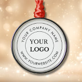 Personalisiertes Firmenlogo Ornament Aus Metall