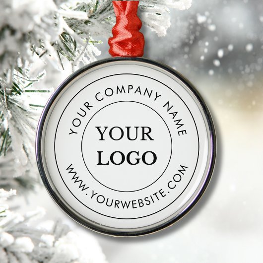 Personalisiertes Firmenlogo Ornament Aus Metall