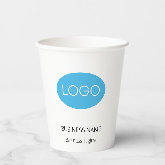 Personalisiertes Firmenlogo Pappbecher (Vorderseite)