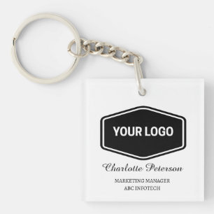 Personalisiertes Firmenlogo & QR-Code-Promotional Schlüsselanhänger