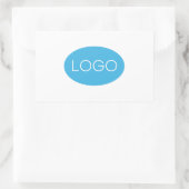 Personalisiertes Firmenlogo Rechteckiger Aufkleber (Tasche)