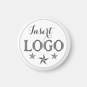 Personalisiertes Firmenlogo Rund Magnet (Vorne)