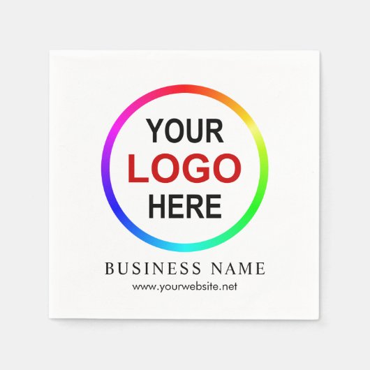 Personalisiertes Firmenlogo Serviette (Vorderseite)