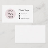 Personalisiertes Firmenlogo Social Media Visitenkarte (Vorne/Hinten)