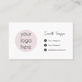 Personalisiertes Firmenlogo Social Media Visitenkarte (Vorderseite)