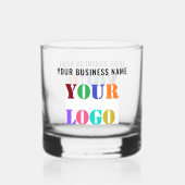 Personalisiertes Firmenlogo und benutzerdefinierte Whiskyglas (Rückseite)
