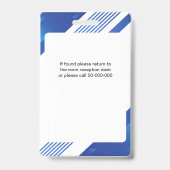 Personalisiertes Firmenlogo und QR-Code Ausweis (Rückseite)