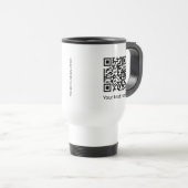 Personalisiertes Firmenlogo und QR-Code Reisebecher (VorderseiteRechts)