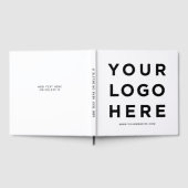 Personalisiertes Firmenlogo und Text Corporate Gästebuch (Voll)
