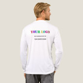 Personalisiertes Firmenlogo und Textgeschäft Tri-Blend Shirt (Voller Rücken)