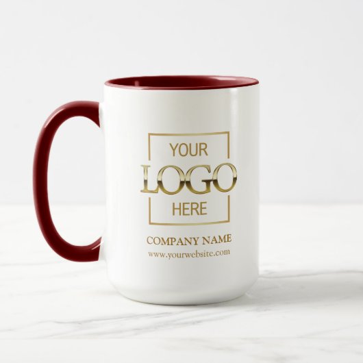 Personalisiertes Firmenlogo Werbe Büro Tasse (Links)