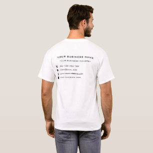 Personalisiertes Firmenname-Info-Unternehmens-T-Sh T-Shirt