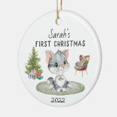 Personalisiertes First Christmas Baby Keramik Ornament (Links)