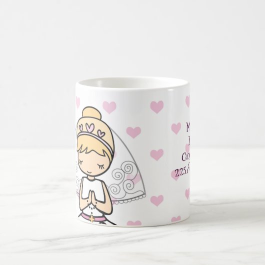 Personalisiertes First Communitymädchen Kaffeetasse (Mittel)
