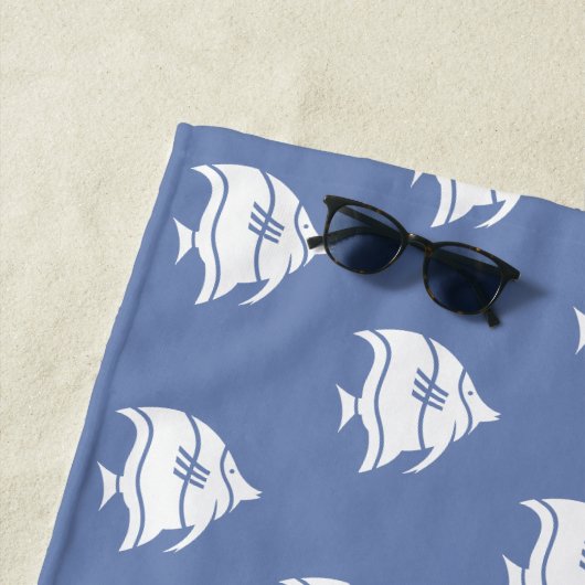 Personalisiertes Fisch-Badetuch Strandtuch (Beispiel)