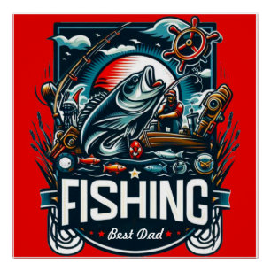 Personalisiertes Fisch in G t Shirt Poster