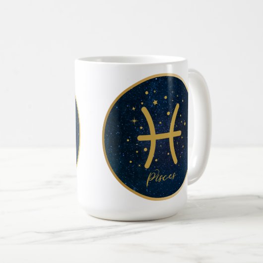 Personalisiertes Fisch-Zwillingsgold Kaffeetasse (VorderseiteRechts)