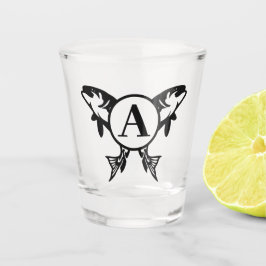 Personalisiertes Fischschussglas Schnapsglas