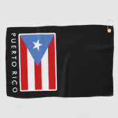 Personalisiertes, Flag Puerto Rico Golf Handtuch (Horizontal)
