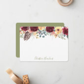 Personalisiertes Flair im Wasser Weinkultur und Er Mitteilungskarte (Vorderseite/Rückseite Beispiel)