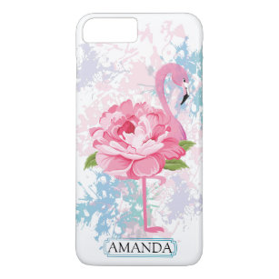 Personalisiertes   Flamingo-Monogramm Case-Mate iPhone Hülle
