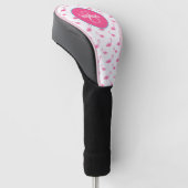 Personalisiertes Flamingo-Muster Golf Headcover (angewinkelt)
