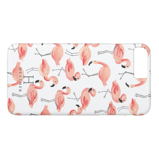 Personalisiertes | Flamingo-Party Case-Mate iPhone Hülle (Rückseite (Horizontal))