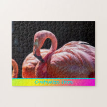 Personalisiertes Flamingo-Puzzlespiel